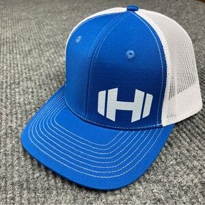 Hodgetwins Logo Hat Adult Unisex Blue White Barbell YouTuber Keith & Kevin Gainz
